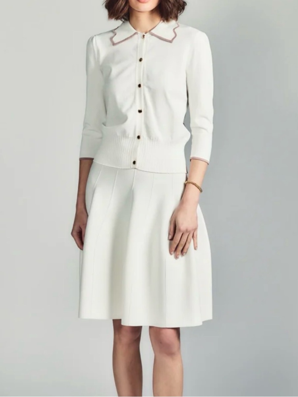 Elegant White A-Line shirt- Classic Women’s Shirt